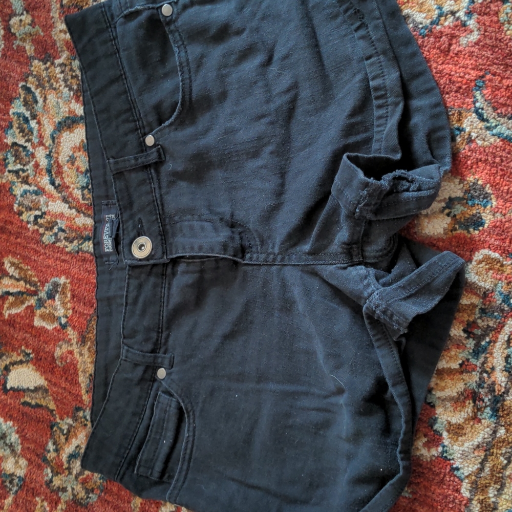 Black Short Shorts Forever 21 Size 30